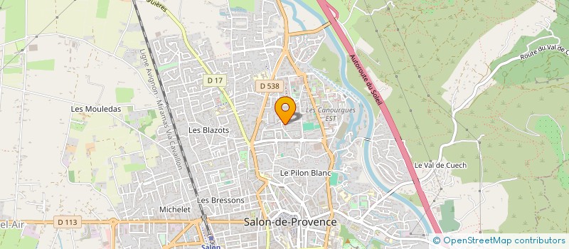 localisation de l'entreprise PAYSAGE ENVIRONNEMENT  SALON-DE-PROVENCE