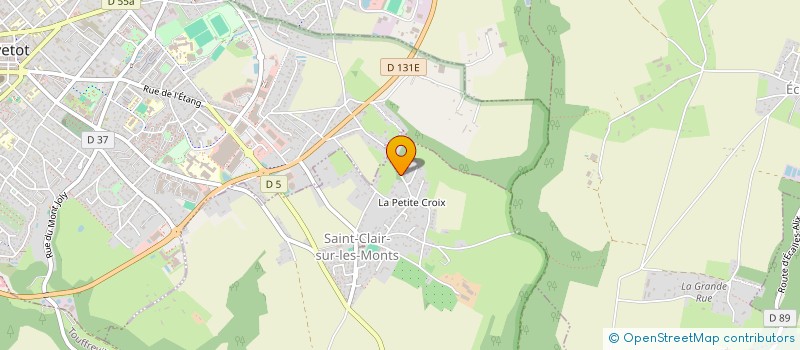 localisation de l'entreprise PAYSAGE ET JARDIN  SAINT-CLAIR-SUR-LES-MONTS