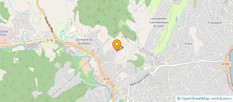 localisation de l'entreprise PAYSAGE ET NATUREL BIEN ETRE à SAINTE-MAXIME