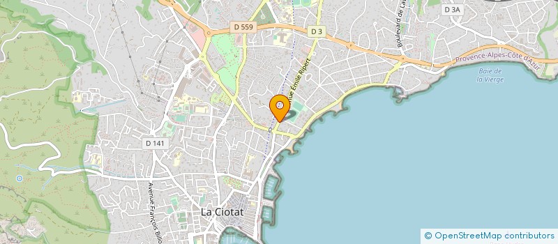 localisation de l'entreprise PAYSAGE INGENIERIE CONSEILS à LA CIOTAT