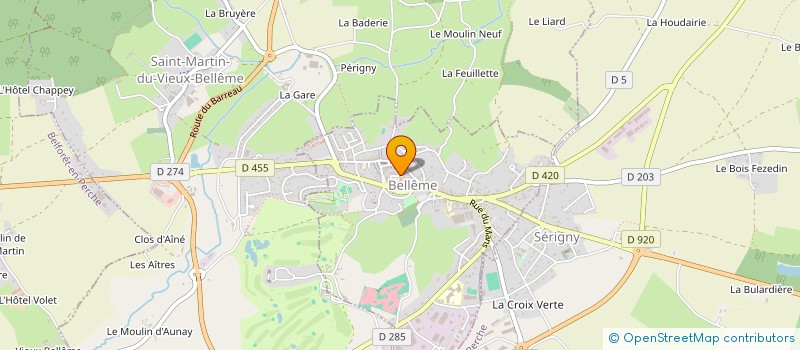 localisation de l'entreprise PAYSAGES à BELLEME