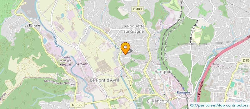 localisation de l'entreprise PAYSAGES ALPES VAR à LA ROQUETTE-SUR-SIAGNE