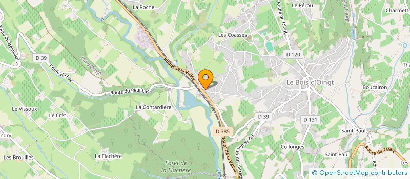 localisation de l'entreprise PAYSAGES BUISANTINS  VAL D'OINGT