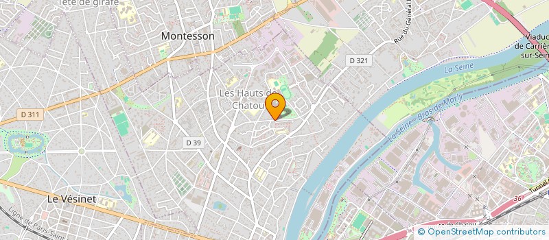 localisation de l'entreprise PAYSAGES DU MONDE à CHATOU