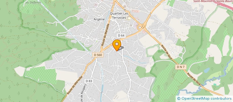 localisation de l'entreprise PAYSAGES ET AMENAGEMENTS  NANS-LES-PINS