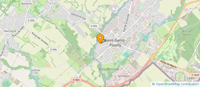 localisation de l'entreprise PAYSAGES ET SERVICES à SAINT-GENIS-POUILLY