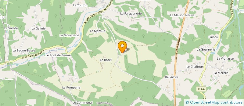 localisation de l'entreprise PAYSAGES ET TERROIRS DE FRANCE  SAINT-GENIES