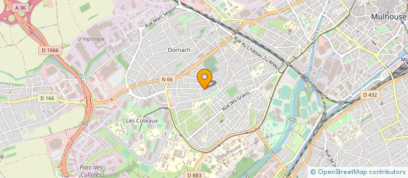 localisation de l'entreprise PAYSAGES GAMBER  MULHOUSE