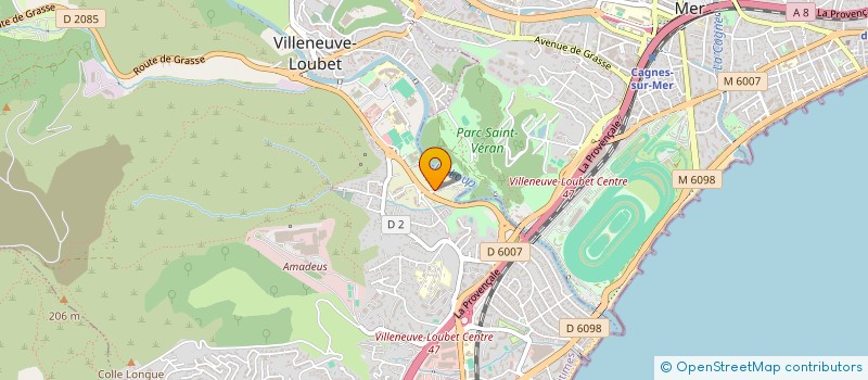 localisation de l'entreprise PAYSAGES MEDITERRANEENS à VILLENEUVE-LOUBET
