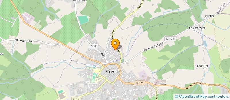 localisation de l'entreprise PAYSAGES MULTISERVICES 33  CREON