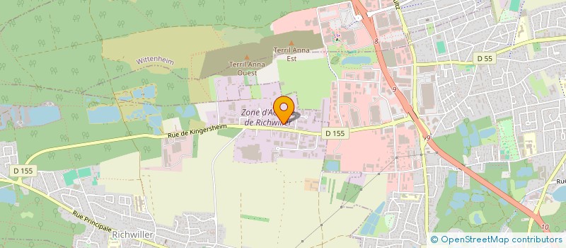 localisation de l'entreprise PAYSAGES SCHNEIDER SARL à RICHWILLER