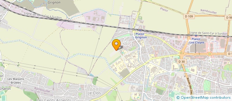 localisation de l'entreprise PAYSAGISTES DE L'OUEST à PLAISIR