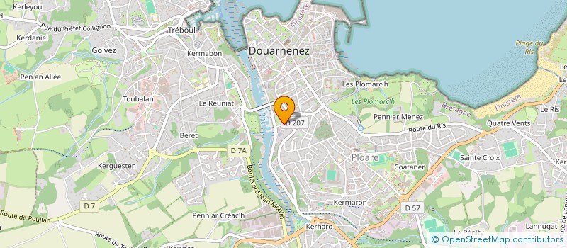 localisation de l'entreprise PAYSAN.NE.S-HERBORISTES DU BOUT DU MONDE  DOUARNENEZ