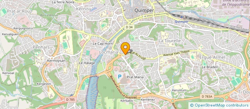localisation de l'entreprise PAYSANS DE CORNOUAILLE à QUIMPER