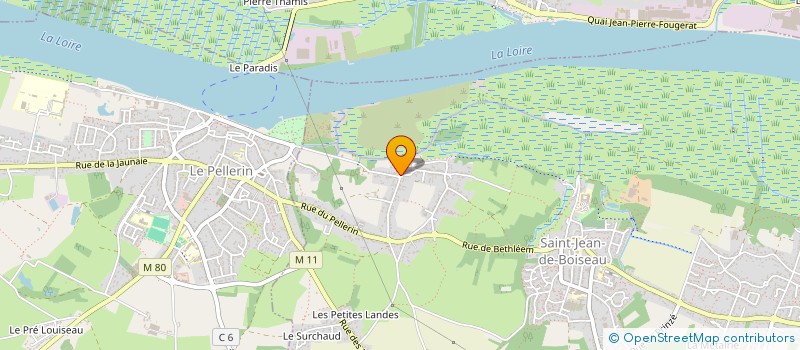 localisation de l'entreprise PAYSANS MARINIERS DE LOIRE  SAINT-JEAN-DE-BOISEAU