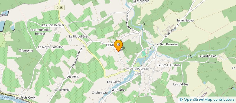 localisation de l'entreprise PAYSANT MAXIME  MONTHOU-SUR-CHER