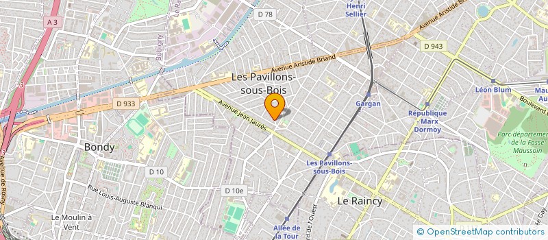 localisation de l'entreprise PAYU CONSTRUCT à LES PAVILLONS-SOUS-BOIS