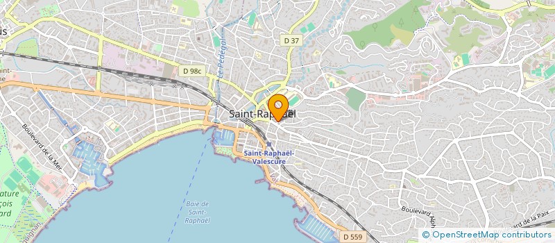 localisation de l'entreprise PAZ.Y  SAINT-RAPHAEL