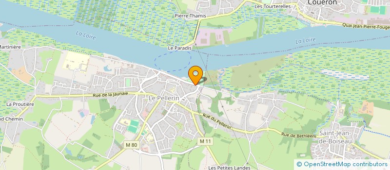 localisation de l'entreprise PAZANNE  LE PELLERIN