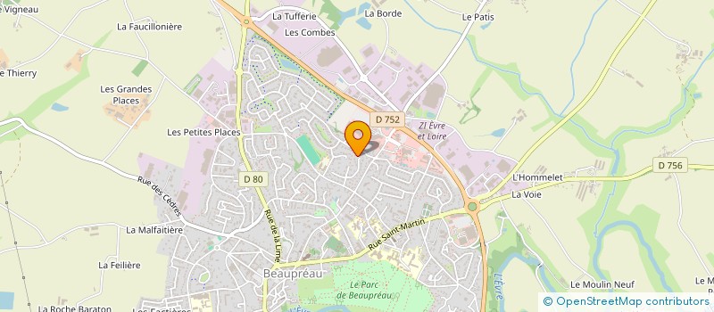 localisation de l'entreprise PAZAPA à BEAUPREAU-EN-MAUGES