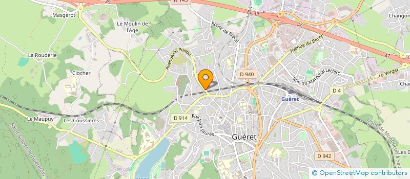 localisation de l'entreprise PAZAPAS à GUERET