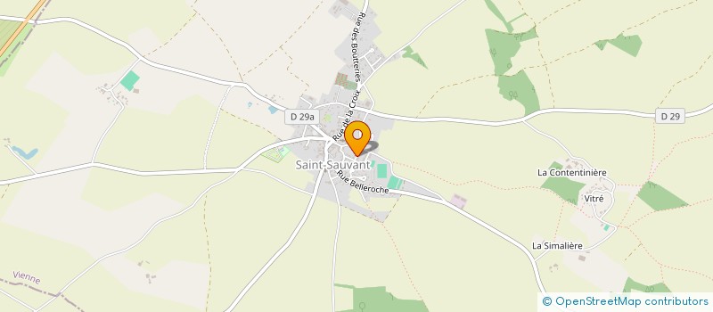 localisation de l'entreprise PAZERY  SAINT-SAUVANT