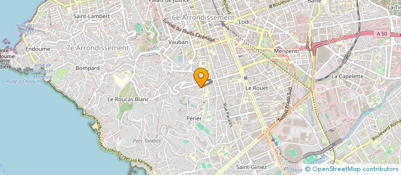 localisation de l'entreprise PAZZAGLIA ET PAVERANI à MARSEILLE