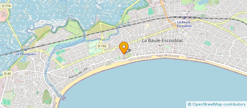 localisation de l'entreprise PB à LA BAULE-ESCOUBLAC