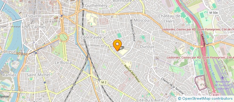 localisation de l'entreprise PB à TOULOUSE