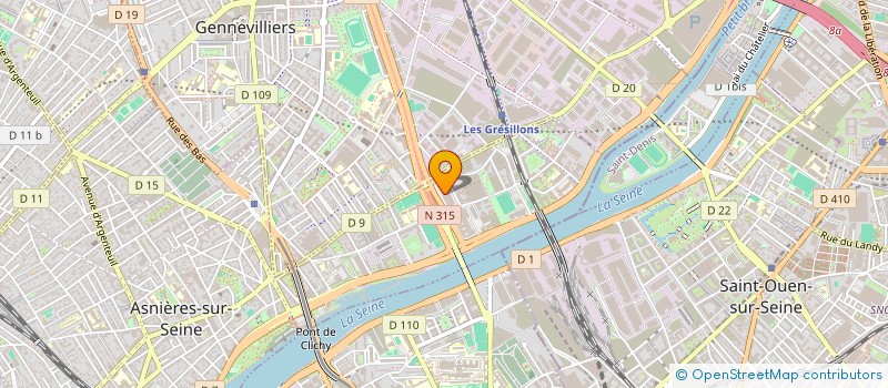 localisation de l'entreprise PB 82 à GENNEVILLIERS