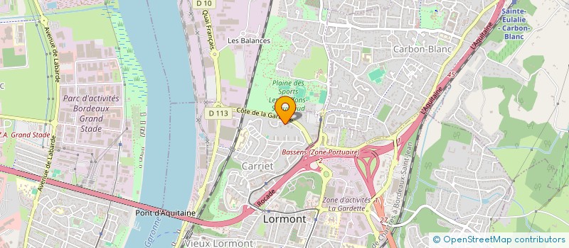 localisation de l'entreprise PB  LORMONT