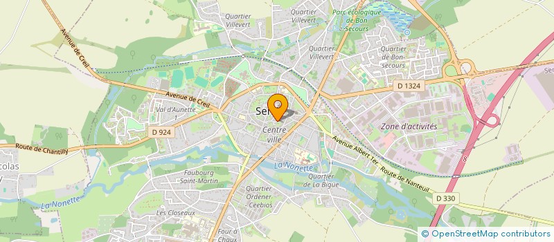 localisation de l'entreprise PB AERO  SENLIS