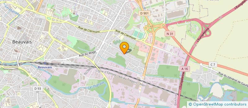 localisation de l'entreprise PB AGENCEMENT  BEAUVAIS