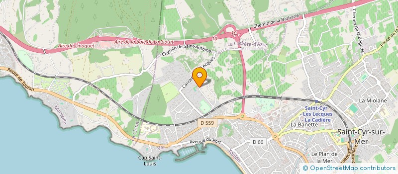 localisation de l'entreprise PB AJB SELECTIMMO à SAINT-CYR-SUR-MER