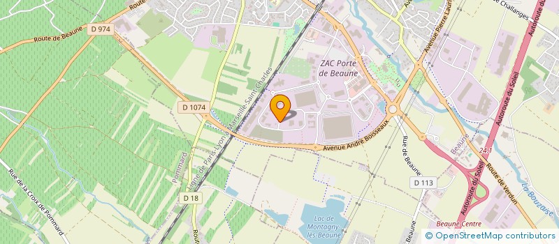 localisation de l'entreprise PB APPRO DIFFUSION à BEAUNE