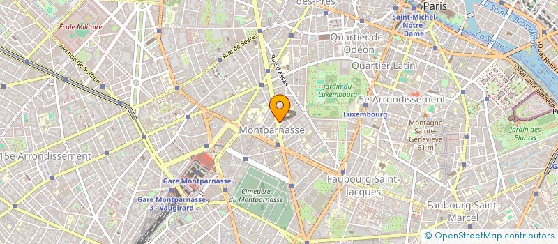 localisation de l'entreprise PB ASSAS RASPAIL  PARIS