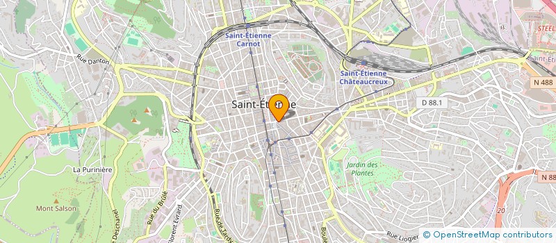 localisation de l'entreprise PB AUDIT ET EXPERTISE  SAINT-ETIENNE