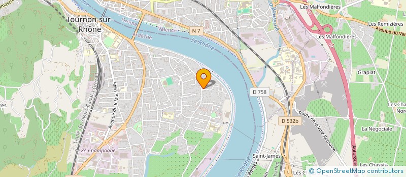 localisation de l'entreprise PB AUTO SERVICES à TOURNON-SUR-RHONE