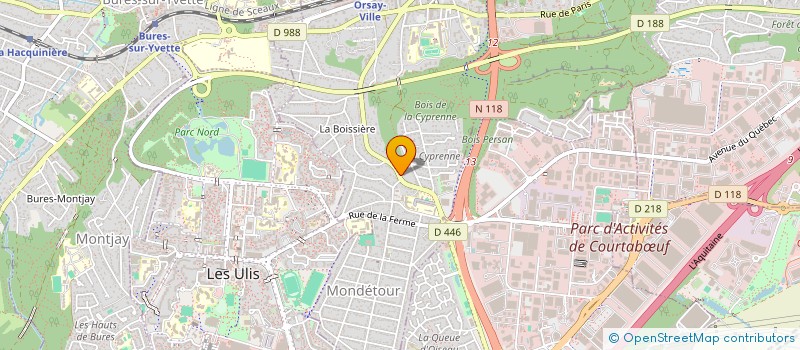 localisation de l'entreprise PB BAT à ORSAY