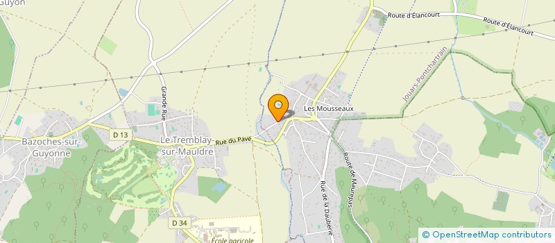 localisation de l'entreprise PB BRISANS  JOUARS-PONTCHARTRAIN