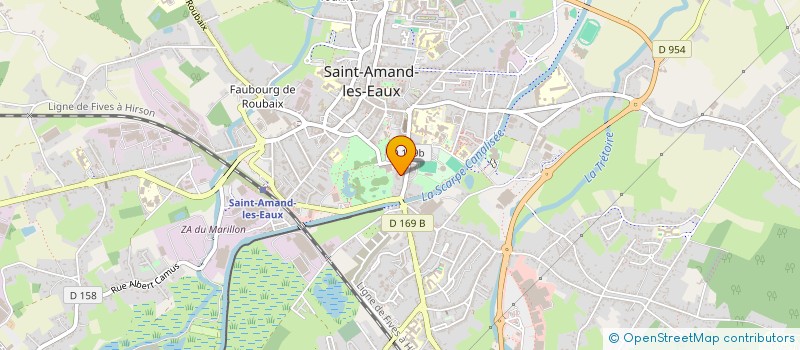 localisation de l'entreprise PB COIFFURE  SAINT-AMAND-LES-EAUX