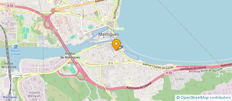 localisation de l'entreprise PB CONCEPT à MARTIGUES