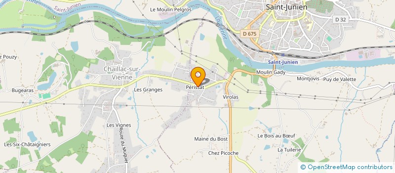 localisation de l'entreprise PB CONCEPT IMMO à SAINT-JUNIEN