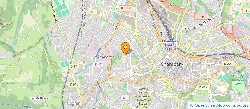 localisation de l'entreprise PB CONSEIL ET FINANCE  CHAMBERY