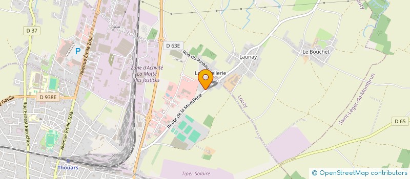 localisation de l'entreprise PB CONSEILS 79  THOUARS