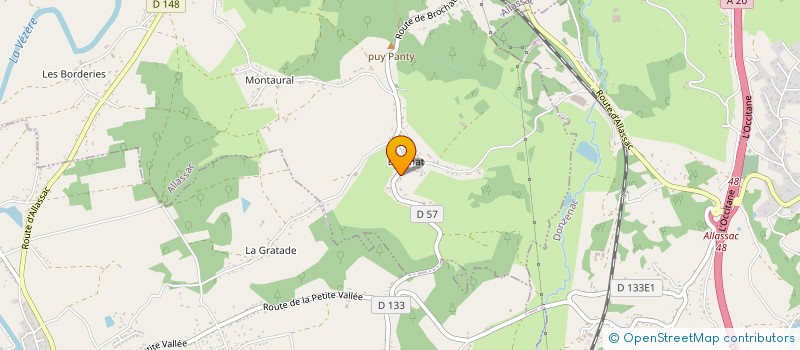 localisation de l'entreprise PB CONSEILS à ALLASSAC
