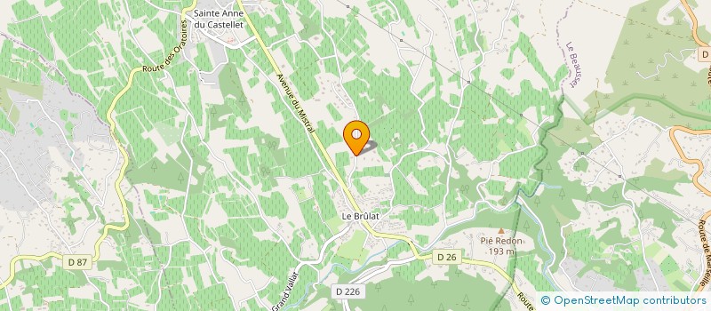 localisation de l'entreprise PB CONSEILS ET EXPERTISES à LE CASTELLET