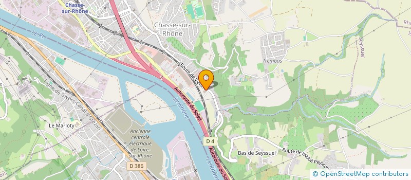 localisation de l'entreprise PB CONSTRUCTIONS  CHASSE-SUR-RHONE