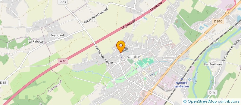 localisation de l'entreprise PB CONSULTANT  NAINTRE