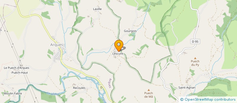 localisation de l'entreprise PB DE LIOUJAS  PRADES-SALARS